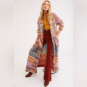 Free People Met Your Match Maxi Cardigan
